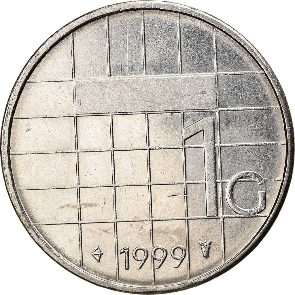 Netherlands 1 Gulden Beatrix | Coin KM205 1982 - 2001