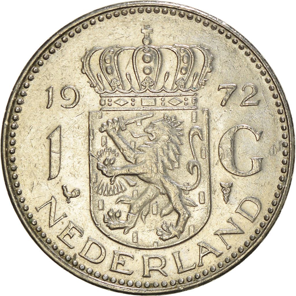 Netherlands 1 Gulden Juliana | Coin KM184a 1967 - 1980