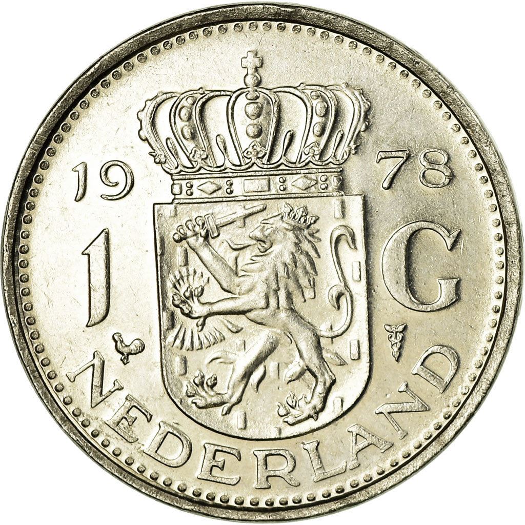 Netherlands 1 Gulden Juliana | Coin KM184a 1967 - 1980