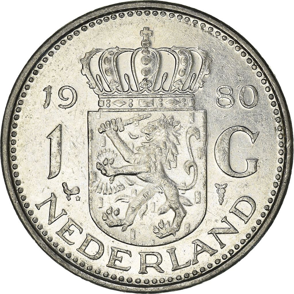 Netherlands 1 Gulden Juliana | Coin KM184a 1967 - 1980