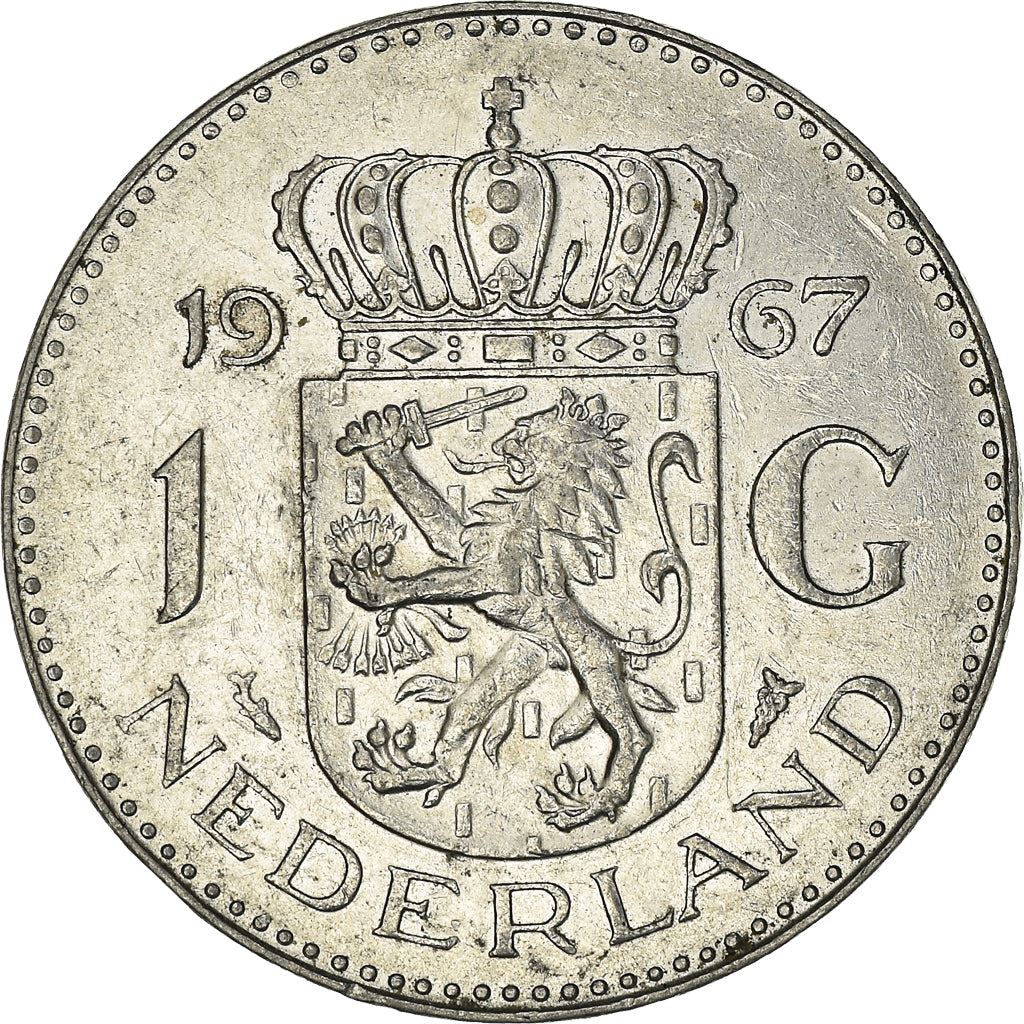 Netherlands 1 Gulden Juliana | Coin KM184a 1967 - 1980