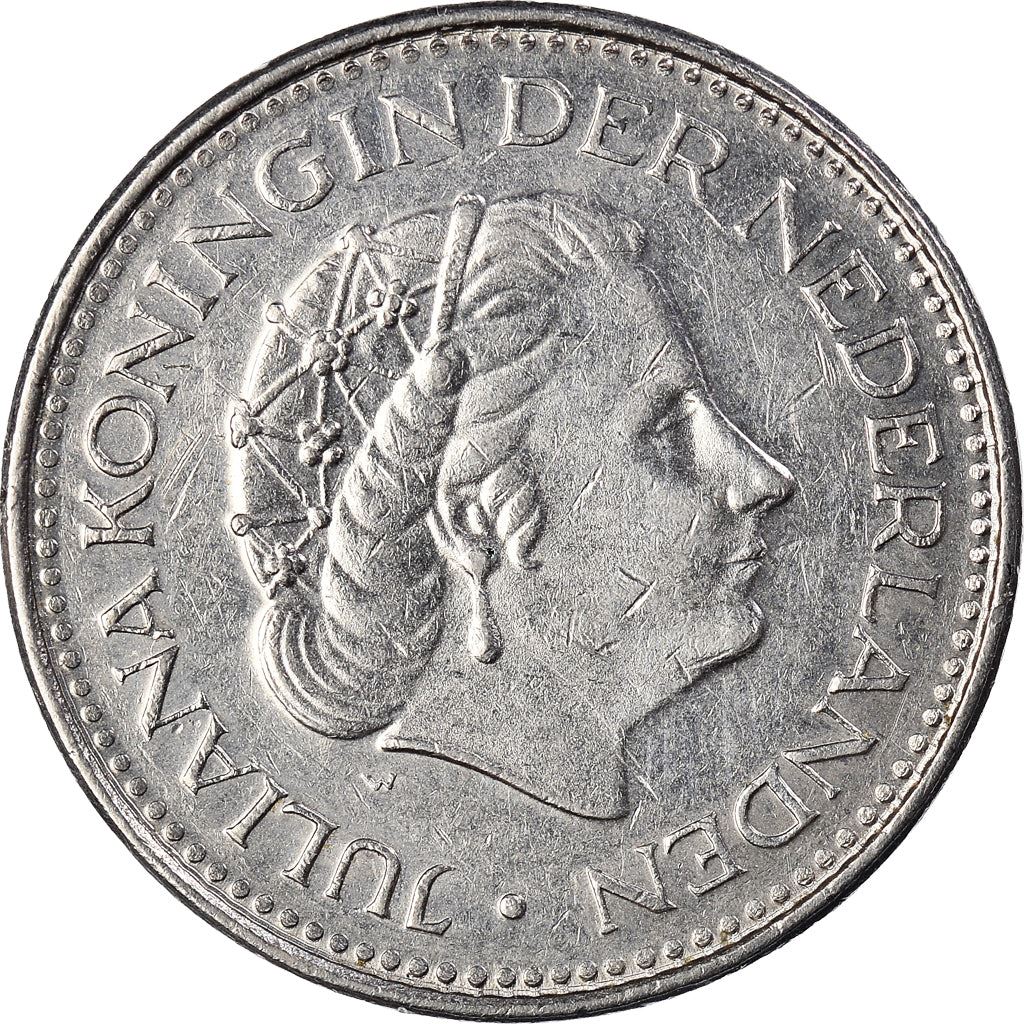 Netherlands 1 Gulden Juliana | Coin KM184a 1967 - 1980