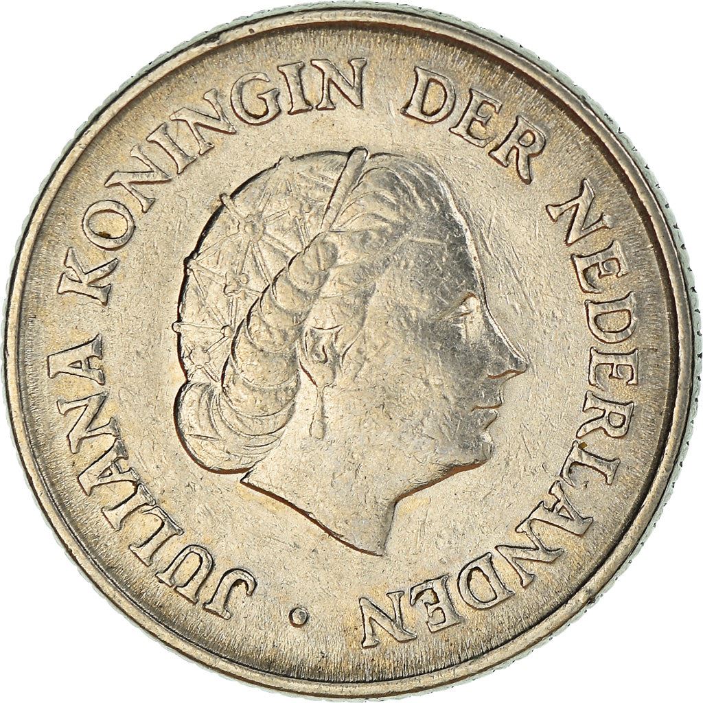 Netherlands 25 Cents Juliana | Coin KM183 1950 - 1980