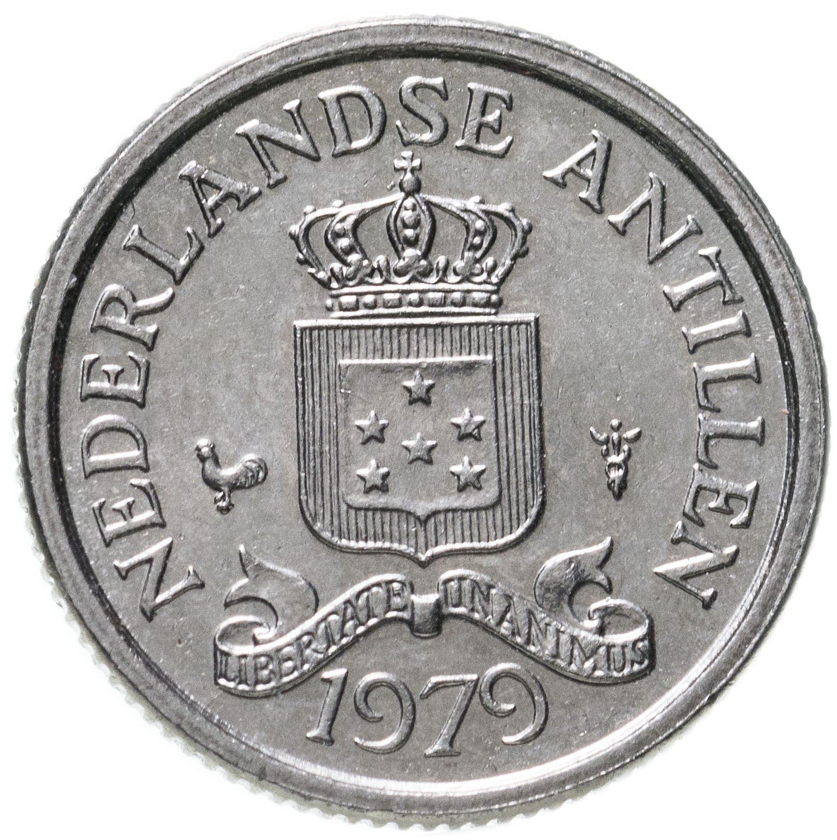 Netherlands Antilles 10 Cents Coin | Queen Juliana | Beatrix | KM10 | 1970 - 1985