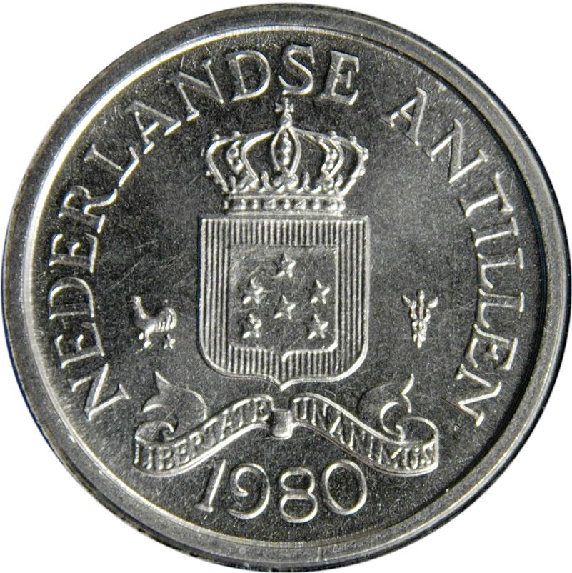 Netherlands Antilles 10 Cents Coin | Queen Juliana | Beatrix | KM10 | 1970 - 1985