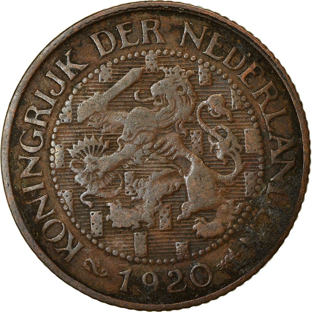 Netherlands Coin 1 Cent | Queen Wilhelmina | Lion | KM152 | 1913 - 1941