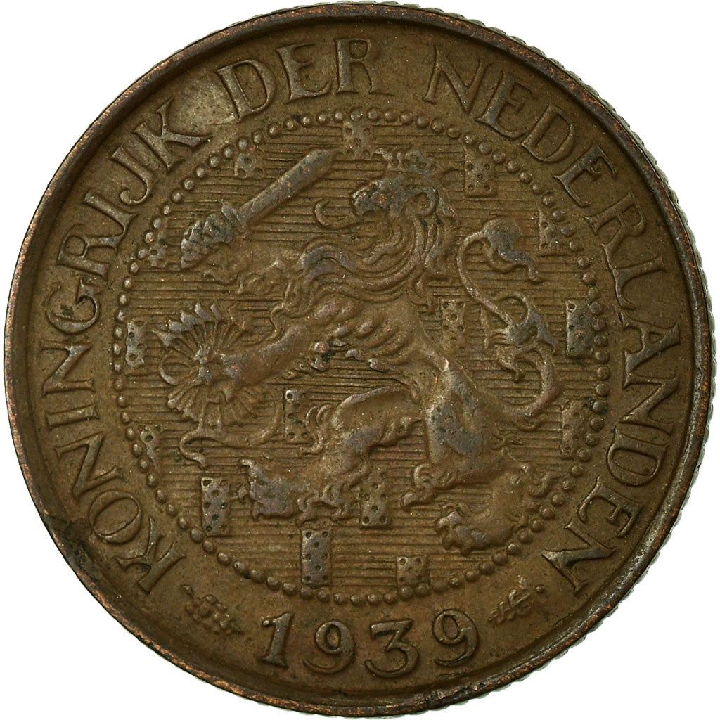 Netherlands Coin 1 Cent | Queen Wilhelmina | Lion | KM152 | 1913 - 1941