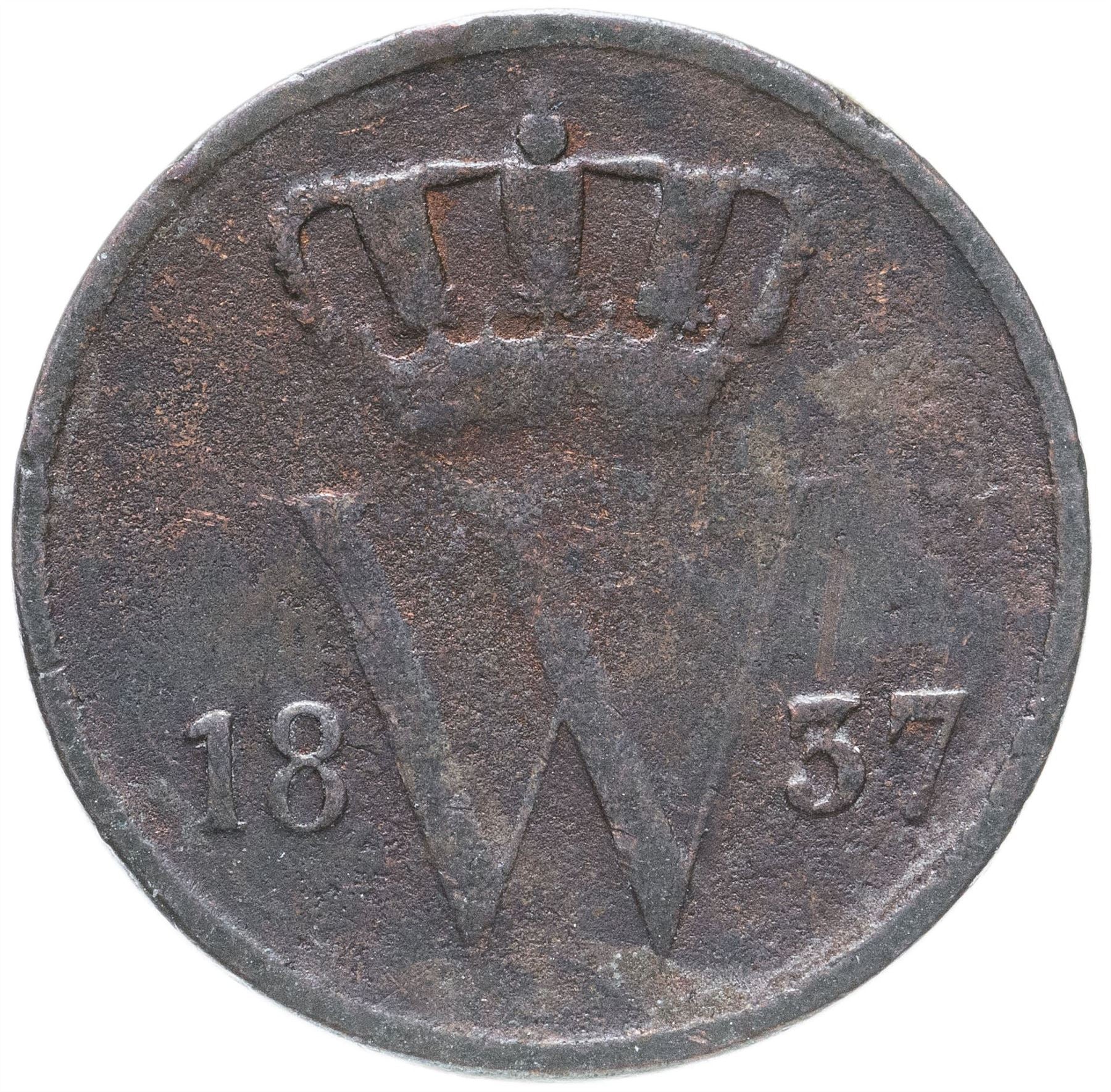 Netherlands Coin 1 Cent | Queen Wilhelmina | Lion | KM152 | 1913 - 1941