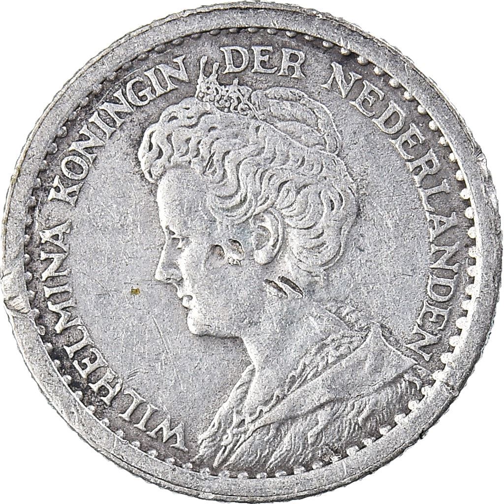 Netherlands Coin 10 Cents | Queen Wilhelmina | KM145 | 1910 - 1925