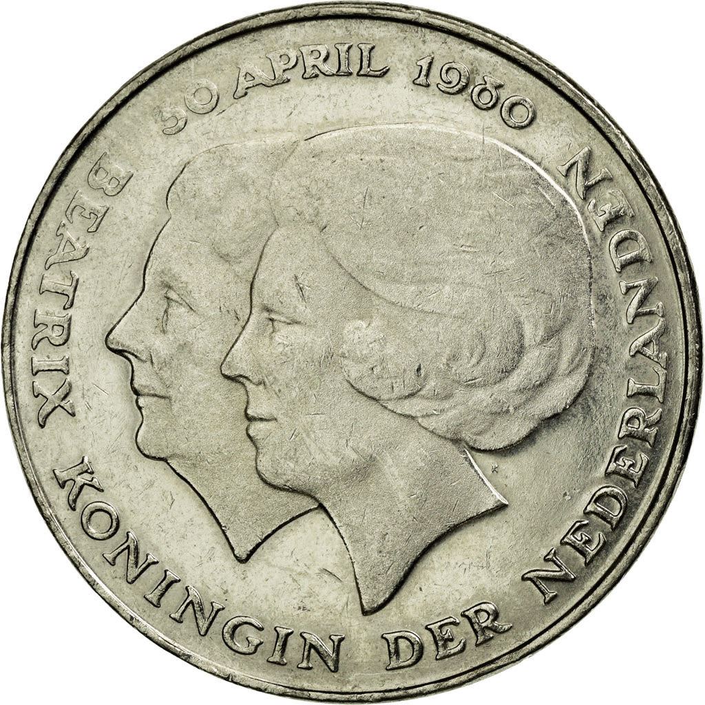 Netherlands Coin 2½ Gulden | Queen Beatrix | KM201 | 1980