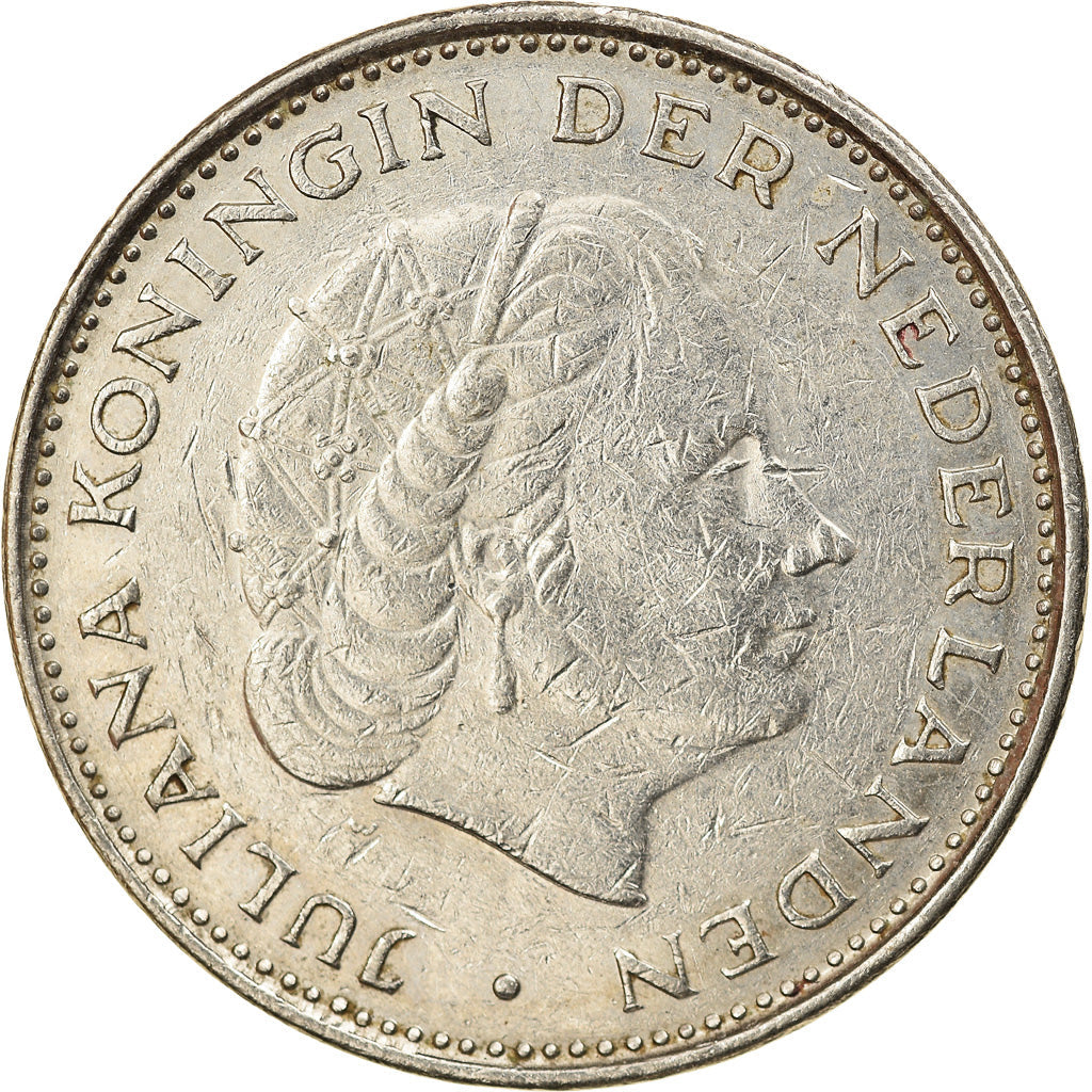 Netherlands Coin 2½ Gulden | Queen Juliana | KM191 | 1969 - 1980