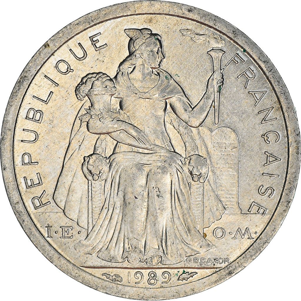 New Caledonia 1 Franc Coin 1972 - 2020 KM 10