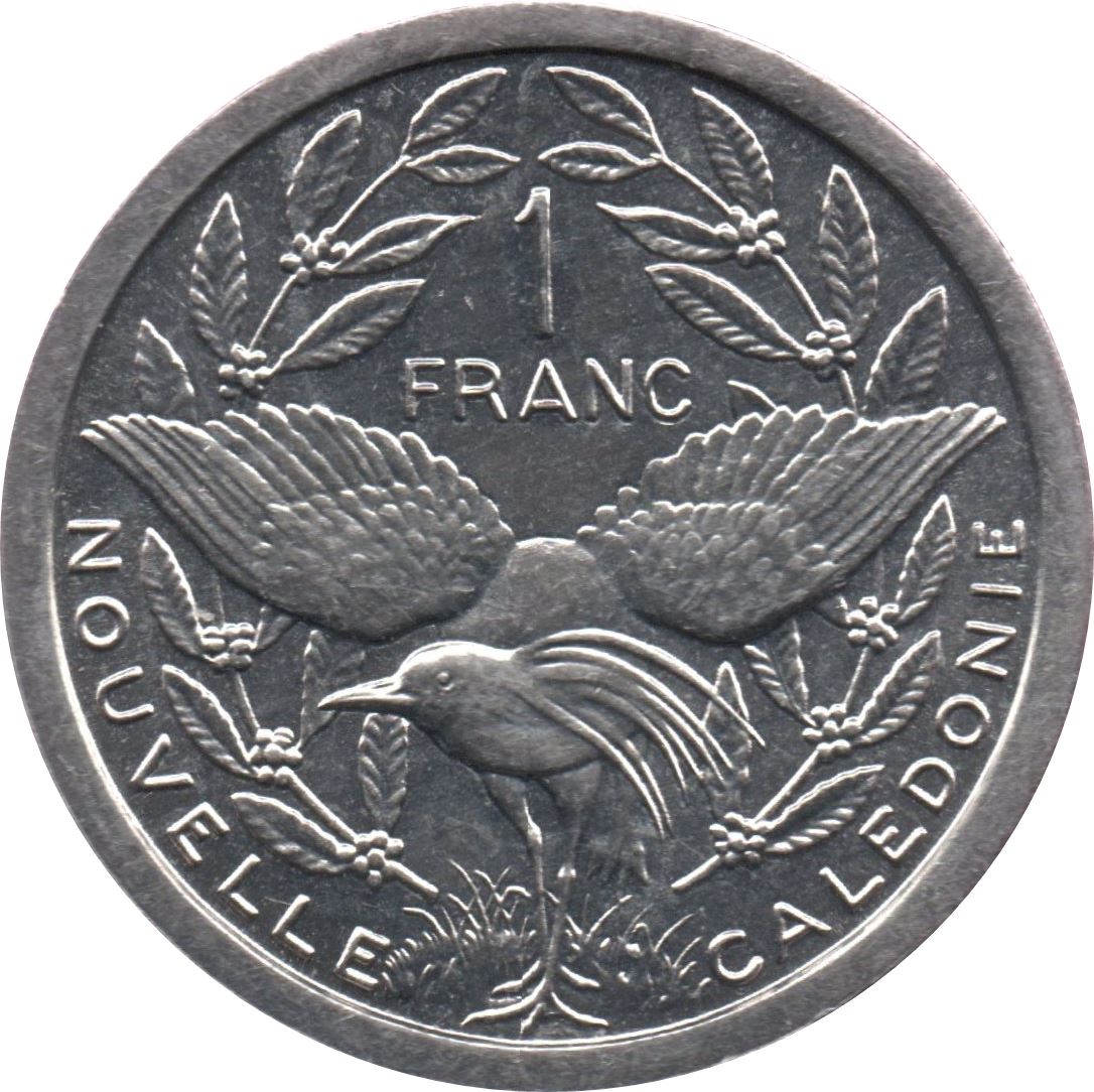 New Caledonia 1 Franc Coin 1972 - 2020 KM 10