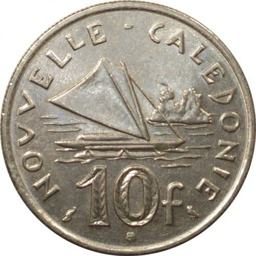 New Caledonia 10 Francs Coin 1967 - 1970 KM 5