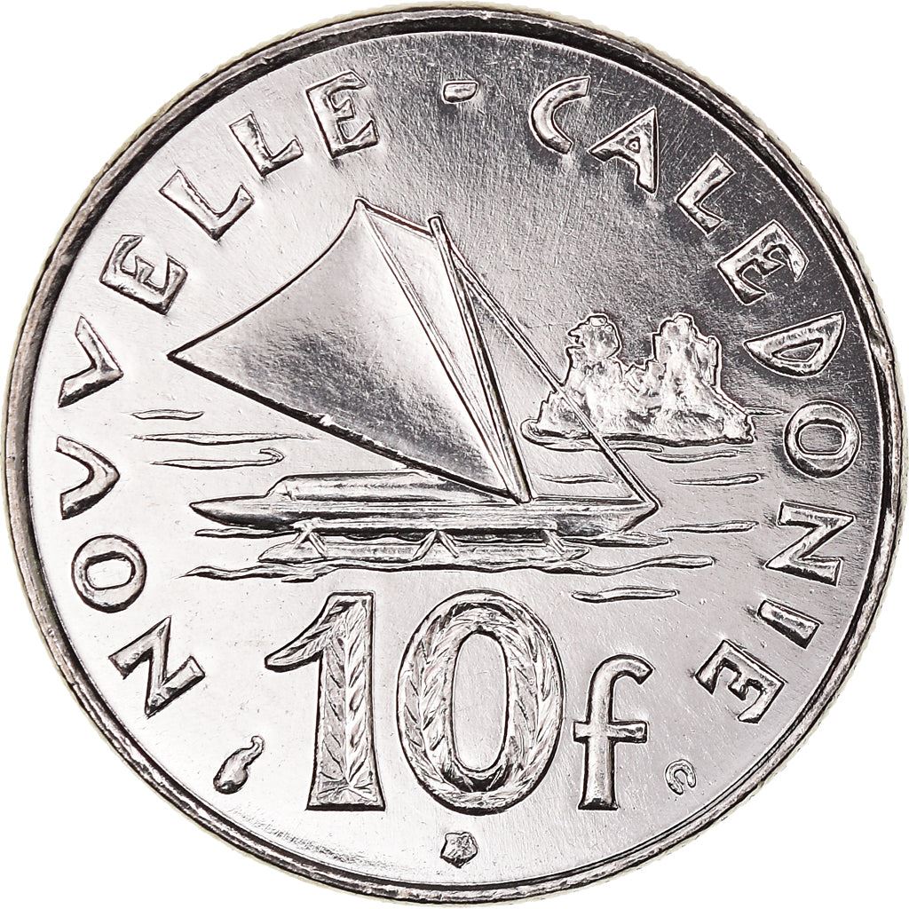 New Caledonia 10 Francs Coin 1972 - 2005 KM 11