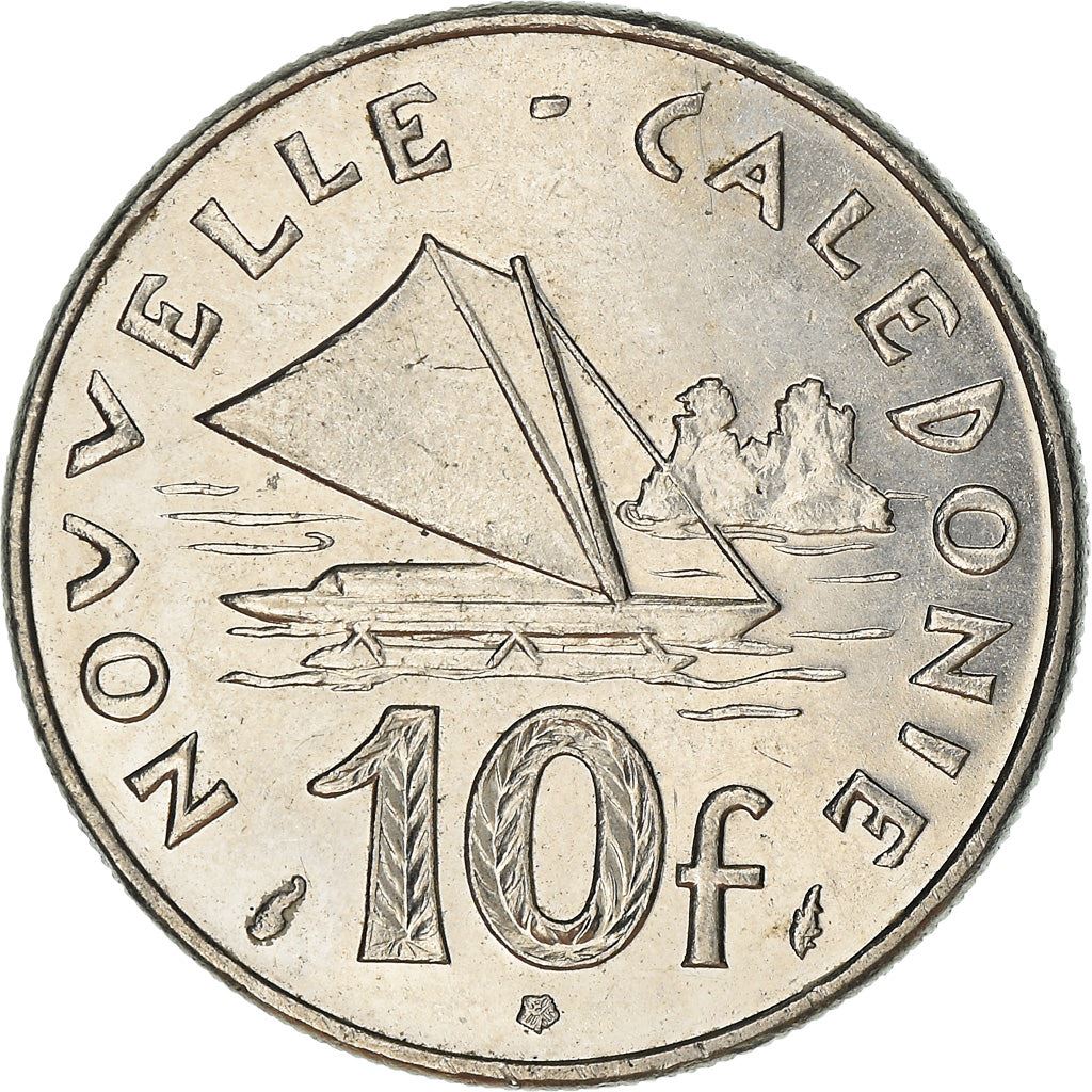 New Caledonia 10 Francs Coin 1972 - 2005 KM 11