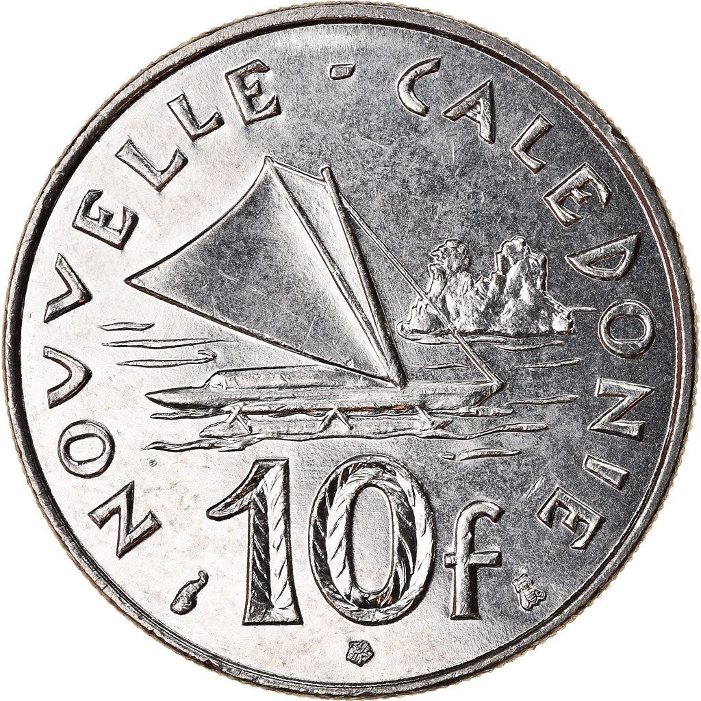 New Caledonia 10 Francs Coin 1972 - 2005 KM 11