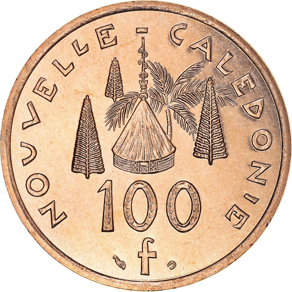 New Caledonia 100 Francs Coin 1976 - 2005 KM 15