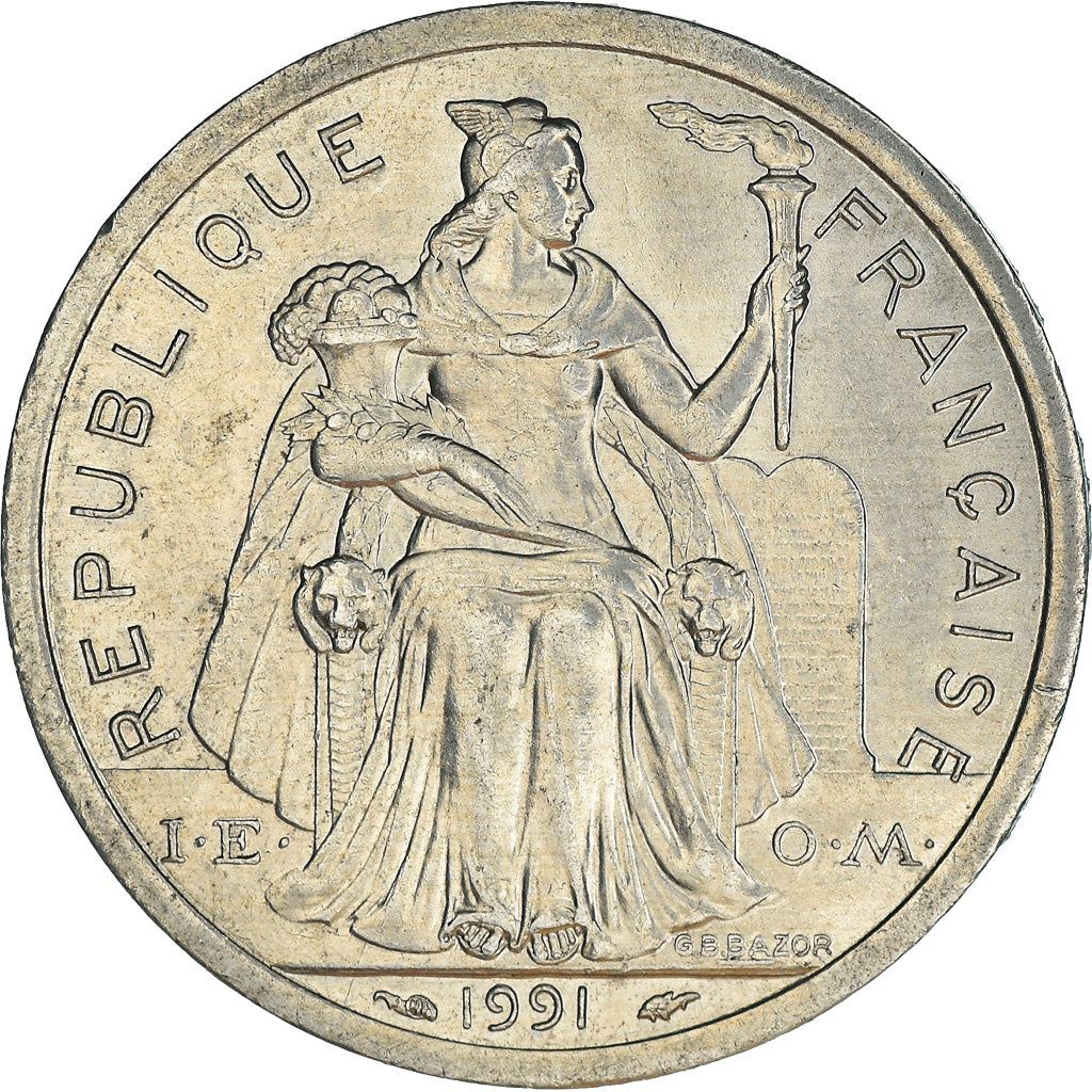 New Caledonia 2 Francs Coin 1973 - 2020 KM 14