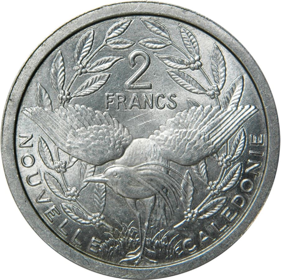 New Caledonia 2 Francs Union Française Coin 1949 KM 3