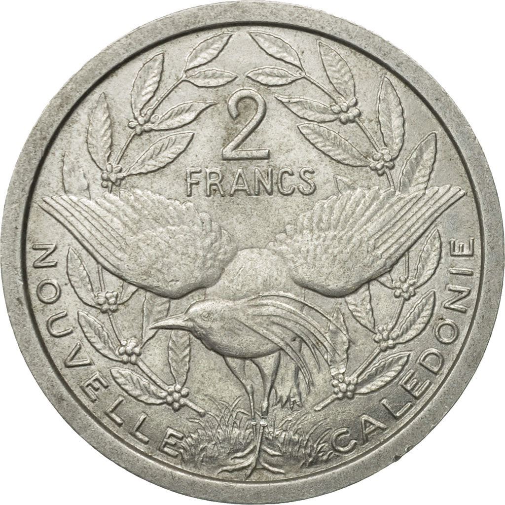 New Caledonia 2 Francs Union Française Coin 1949 KM 3