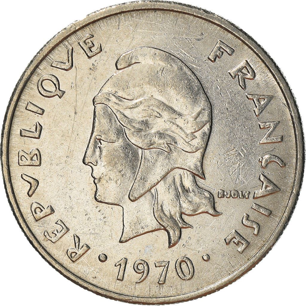 New Caledonia 20 Francs Coin 1967 - 1970 KM 6