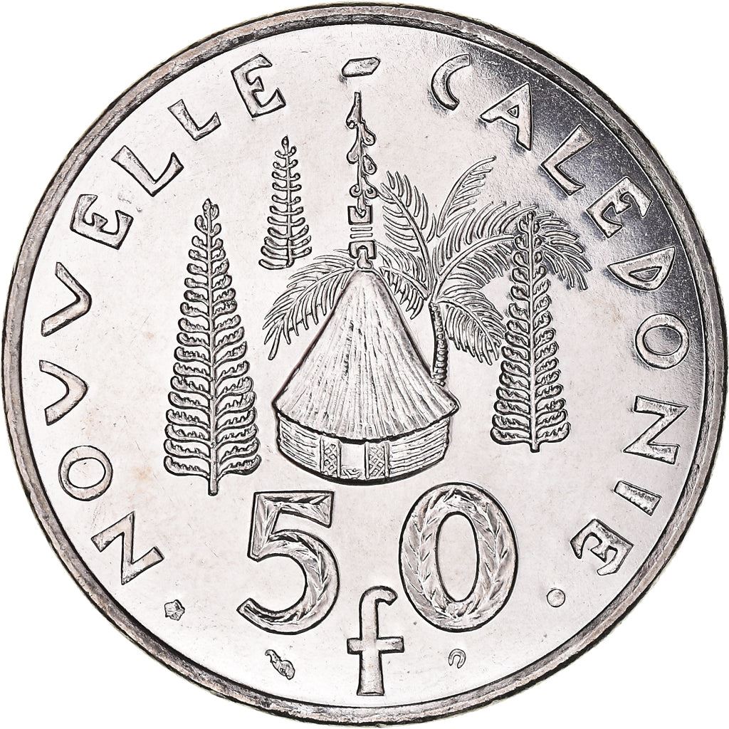 New Caledonia 50 Francs Coin 1972 - 2005 KM 13