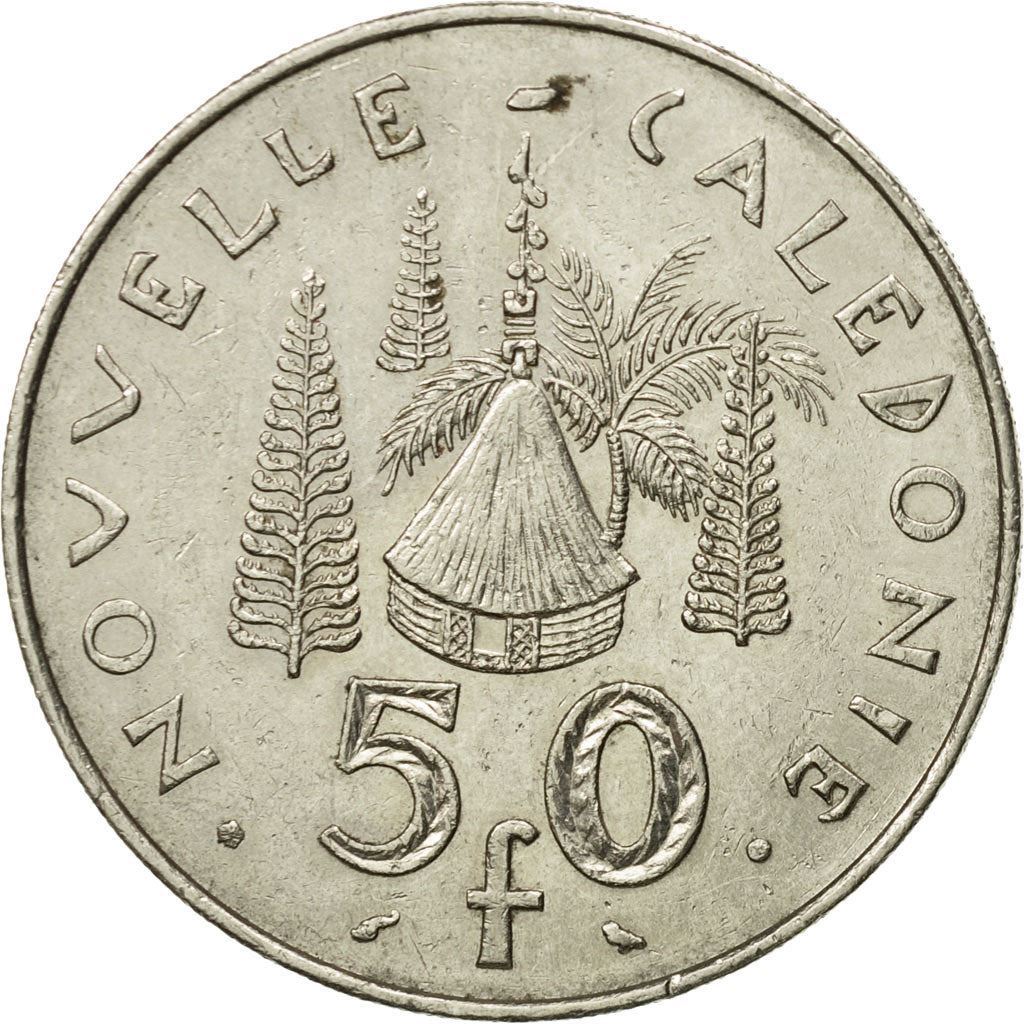 New Caledonia 50 Francs Coin 1972 - 2005 KM 13