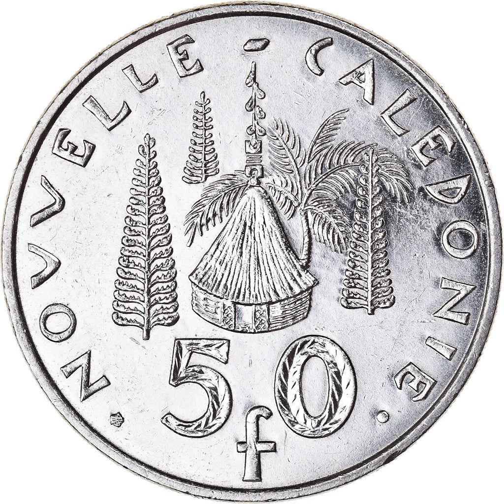 New Caledonia 50 Francs Coin 1972 - 2005 KM 13