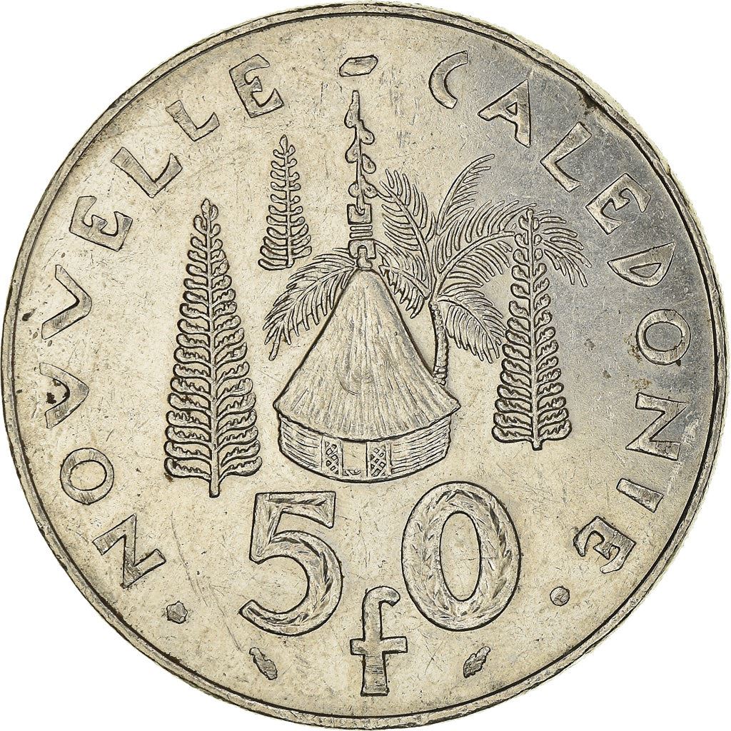 New Caledonia 50 Francs Coin 1972 - 2005 KM 13