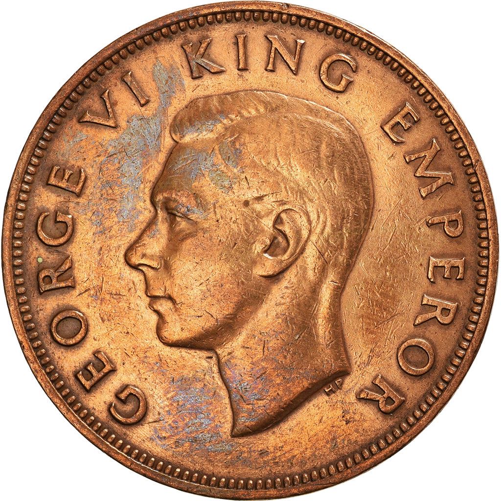 New Zealander 1 Penny Coin | King George VI | Tui Bird | KM13 | 1940 - 1947