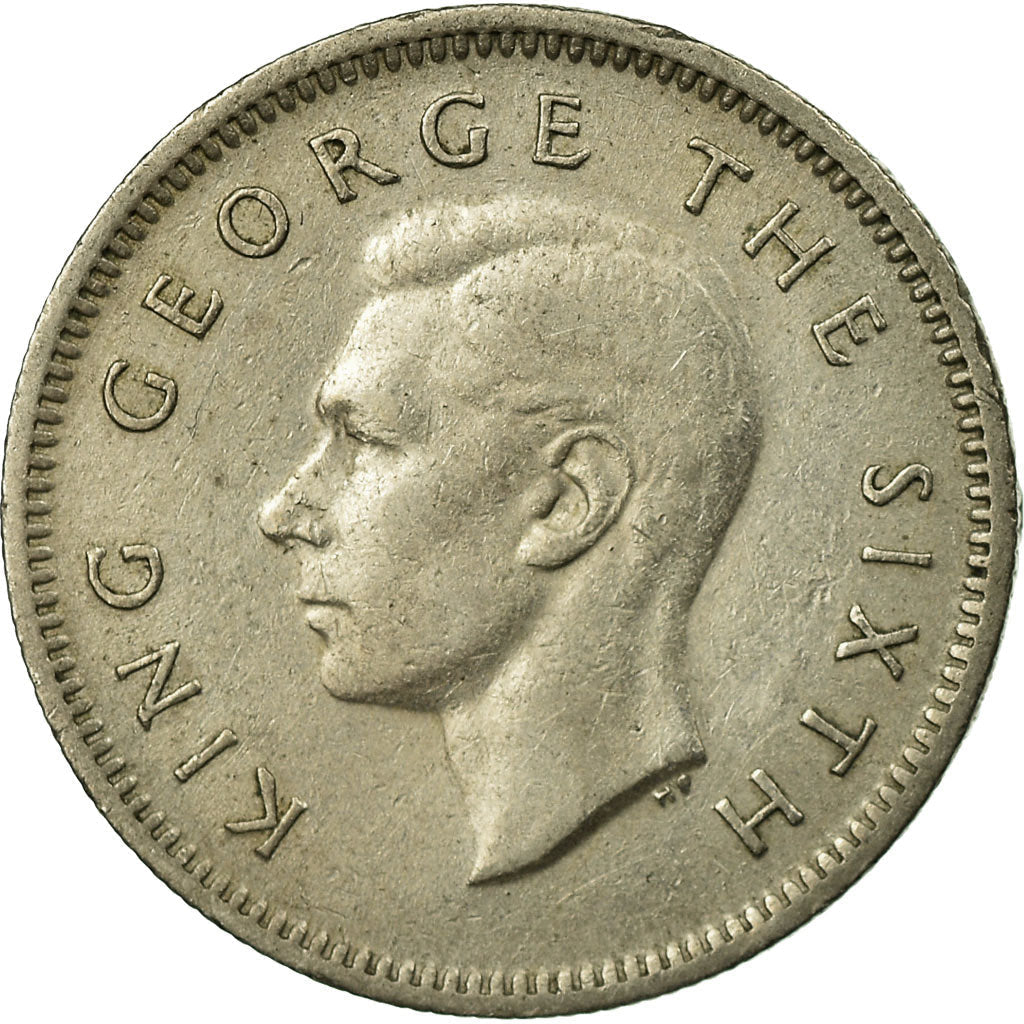 New Zealander 6 Pence Coin | King George VI | Huia Bird | KM16 | 1948 - 1952