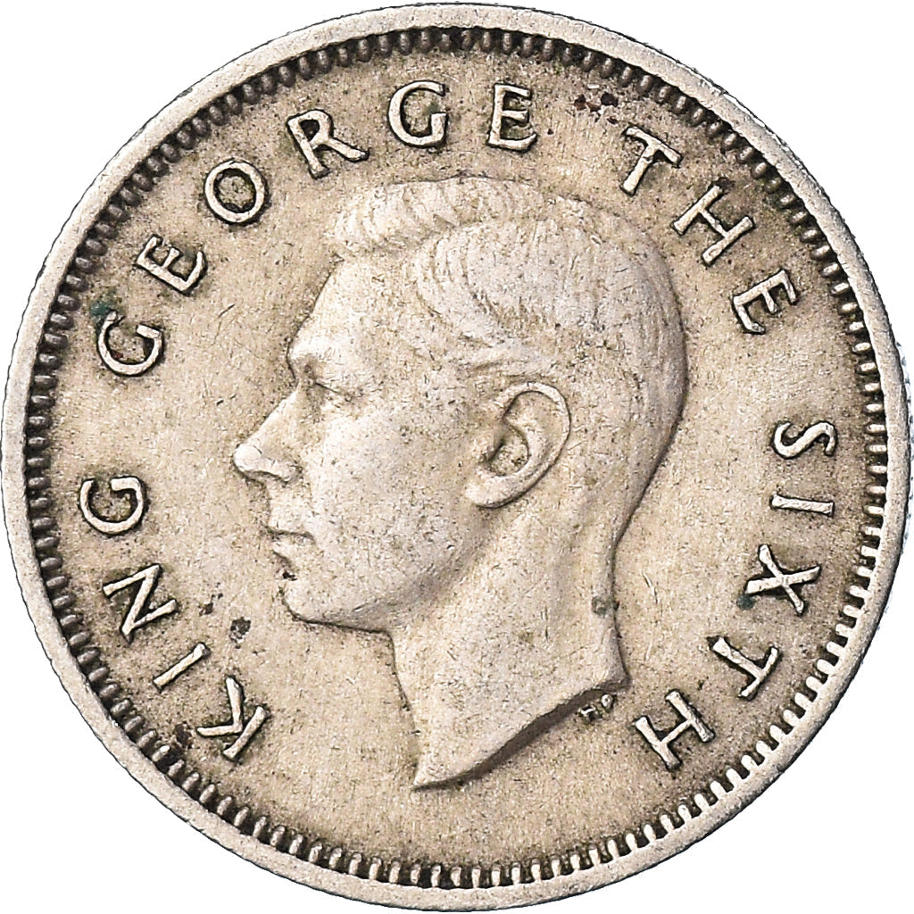 New Zealander 6 Pence Coin | King George VI | Huia Bird | KM16 | 1948 - 1952