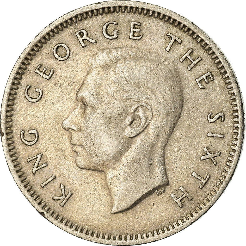 New Zealander 6 Pence Coin | King George VI | Huia Bird | KM16 | 1948 - 1952