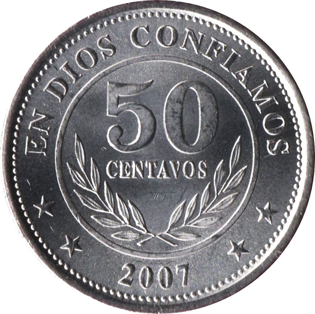 Nicaragua Coin Nicaraguan 50 Centavos Coin | KM88b | 2007 - 2014