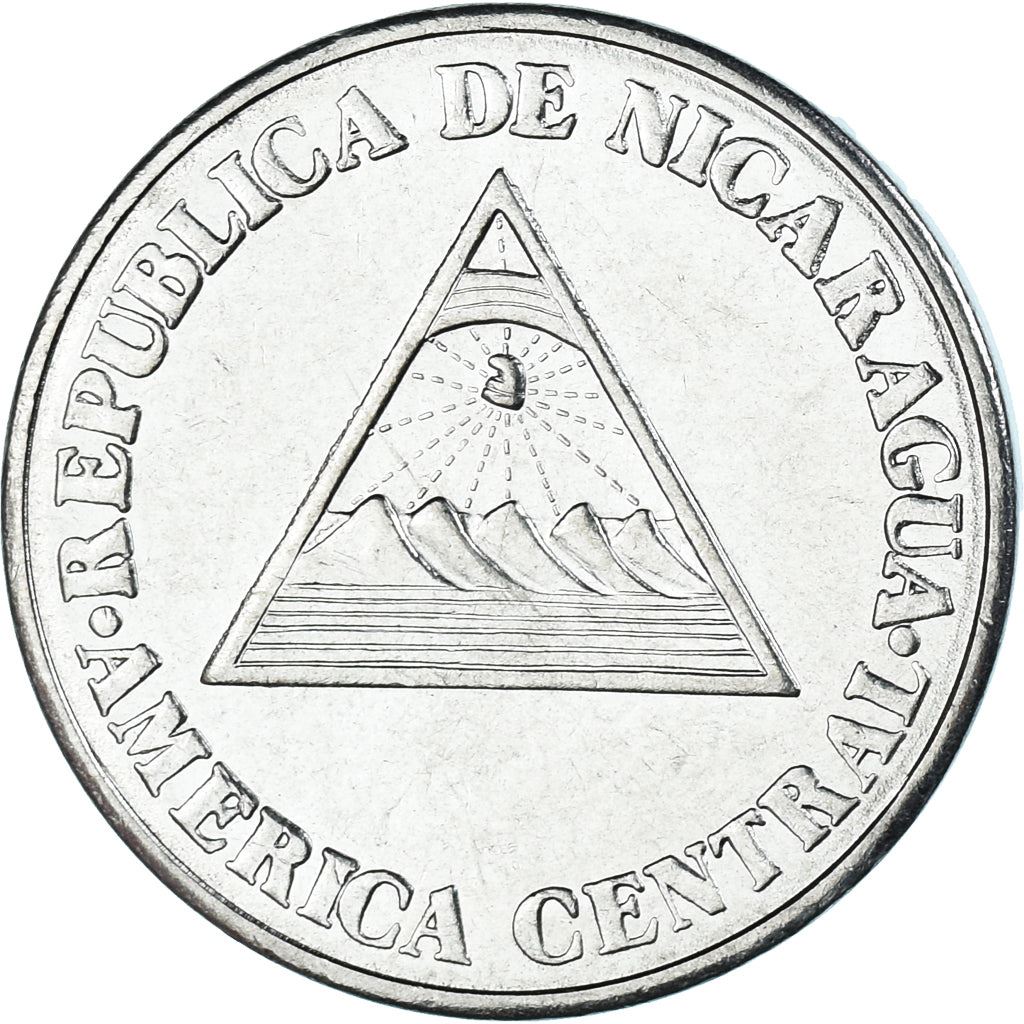 Nicaragua Coin Nicaraguan 50 Centavos Coin | Peace Dove | Map | KM83 | 1994