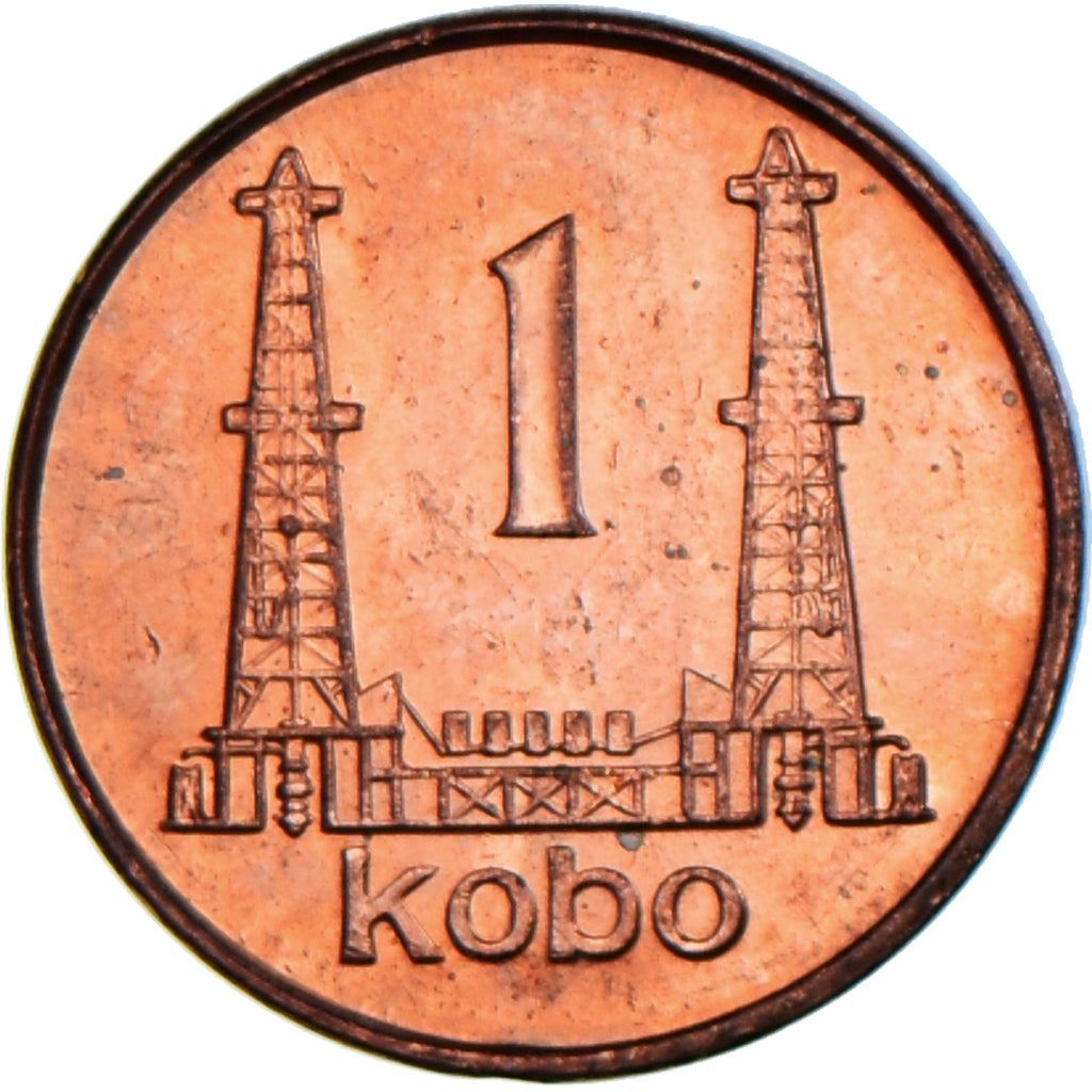 Nigeria | 1 Kobo Coin | Oil derricks | Km:8.2A | 1991