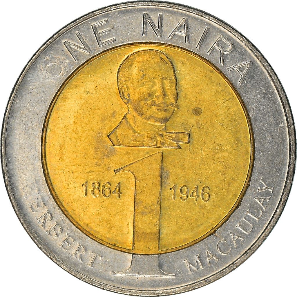 Nigeria | 1 Naira Coin | Herbert Macaulay | Km:18 | 2006