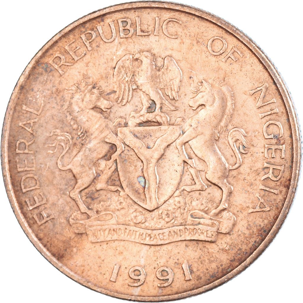 Nigeria | 25 Kobo Coin | Groundnuts | Km:11A | 1991