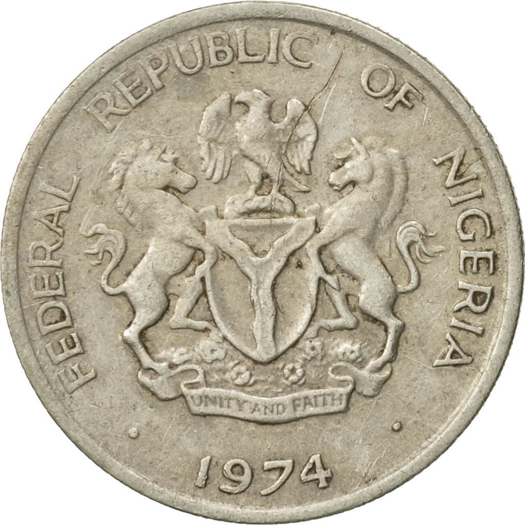 Nigeria | 5 Kobo Coin | Cocoa beans | Km:9.1 | 1973 - 1986