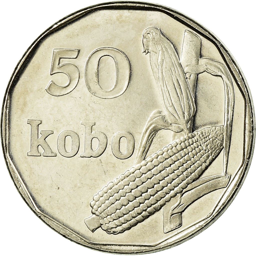 Nigeria | 50 Kobo Coin | Corn | Km:13.3 | 2006