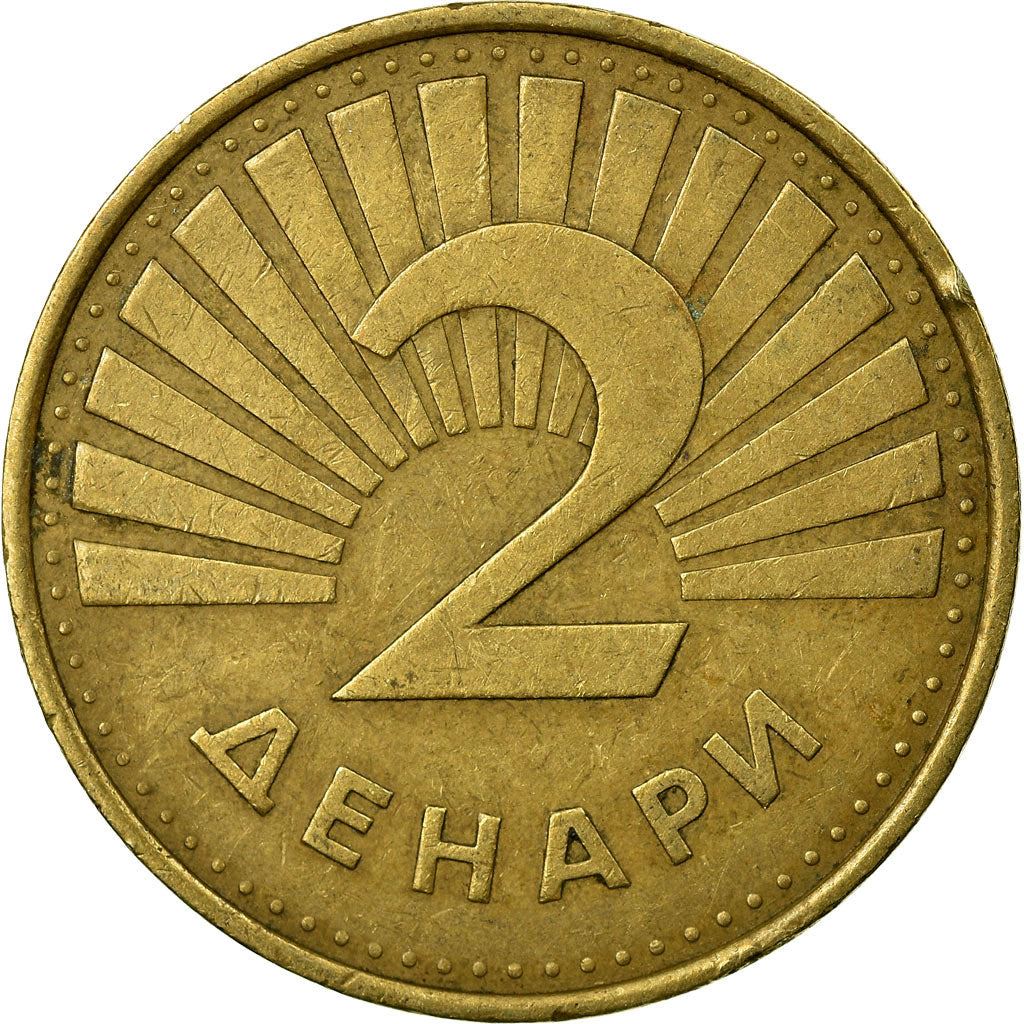 North Macedonia 2 Denari Coin | Ohrid Trout | KM3 | 1993 - 2014