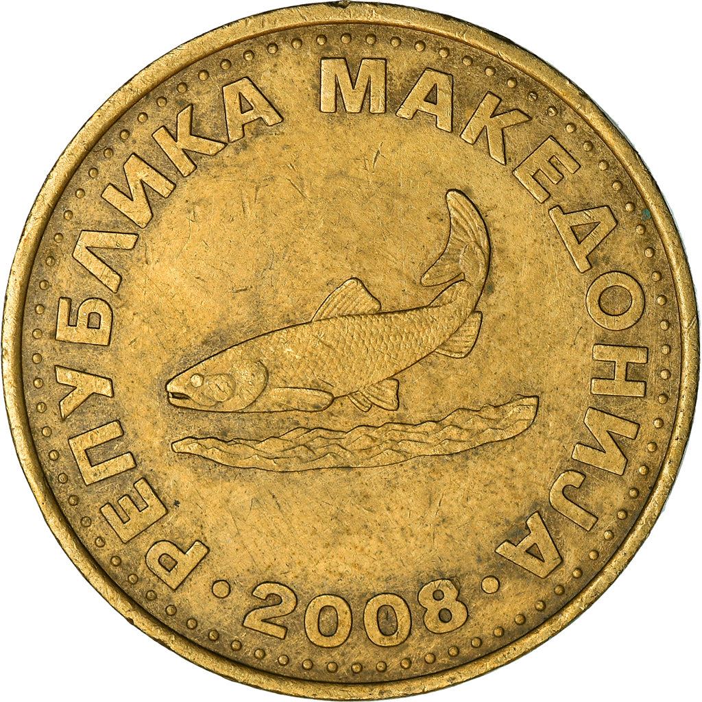 North Macedonia 2 Denari Coin | Ohrid Trout | KM3 | 1993 - 2014