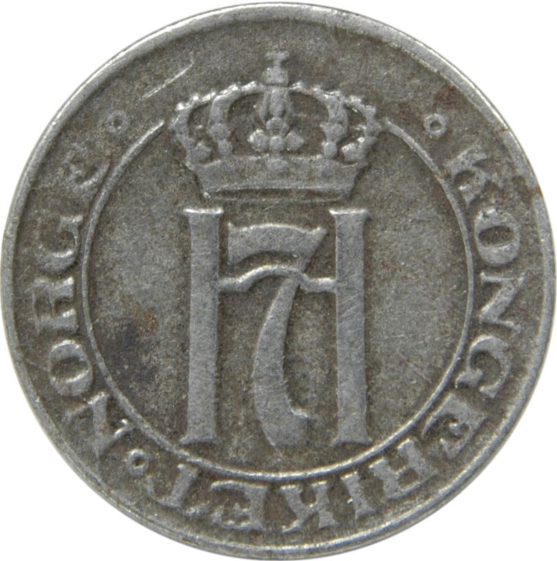 Norway 1 Ore Coin | Haakon VII | KM367a | 1918 - 1921