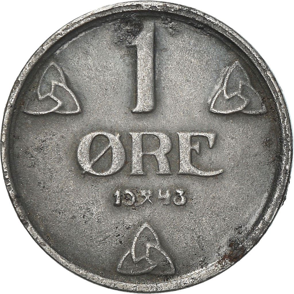 Norway | 1 Ore Coin | Haakon VII | WW2 German Occupation | KM387 | 1941 - 1945