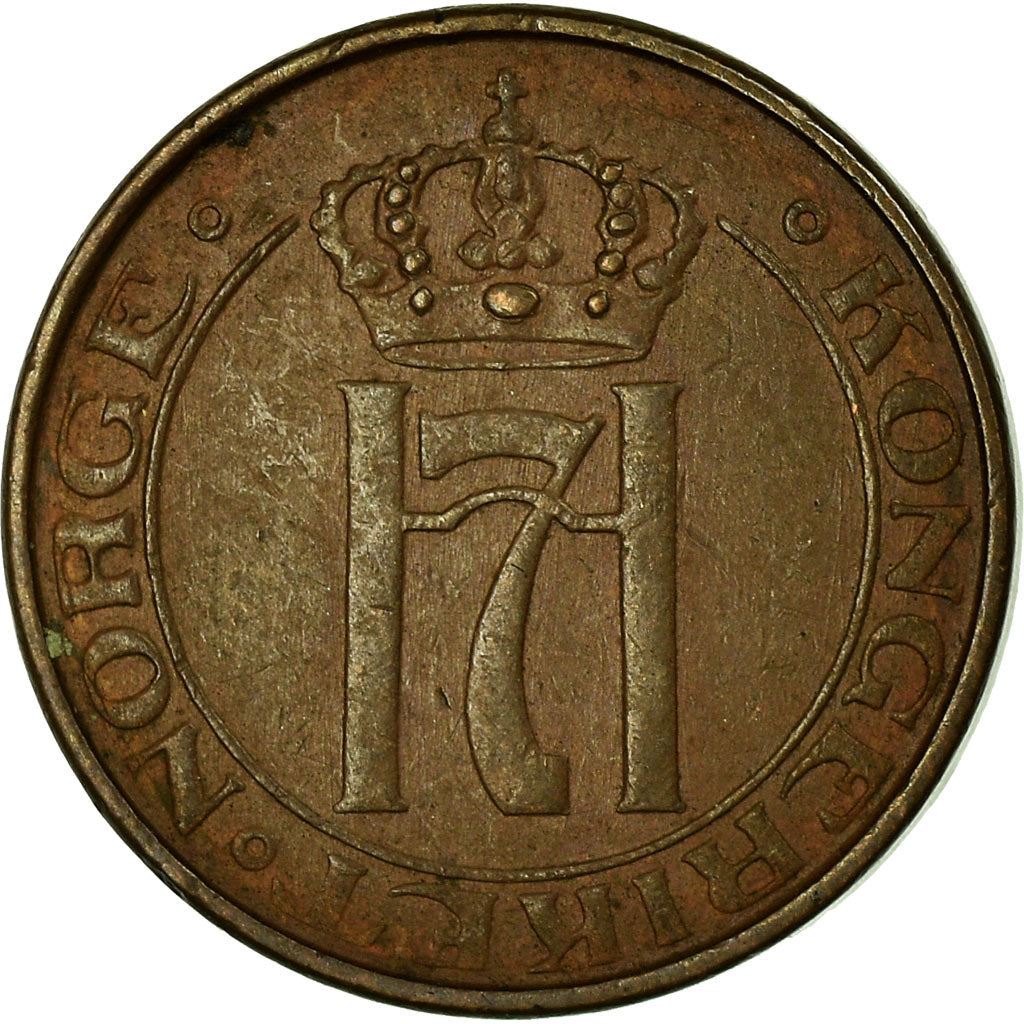 Norway 1 Øre - Haakon VII Coin KM367 1908 - 1952