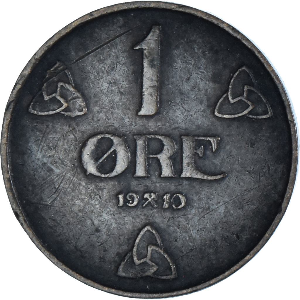 Norway 1 Øre - Haakon VII Coin KM367 1908 - 1952