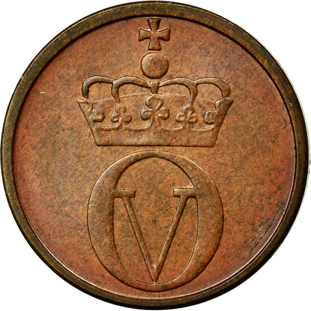 Norway 1 Øre - Olav V Coin KM403 1958 - 1972