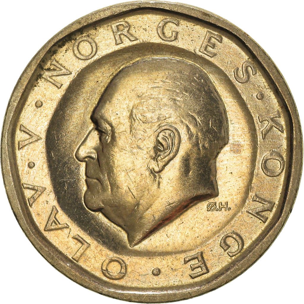 Norway 10 Kroner Coin | Olav V | KM427 | 1983 - 1991