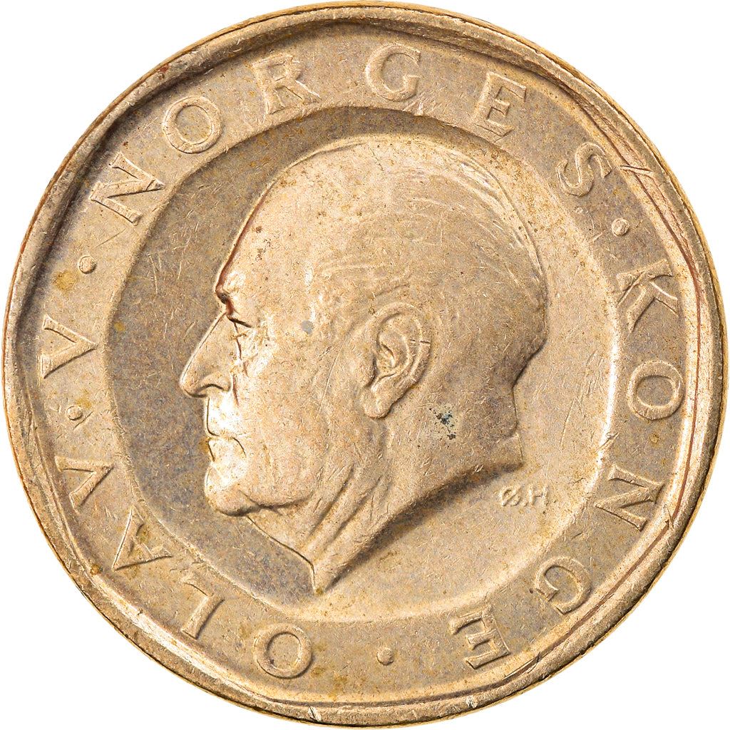 Norway 10 Kroner Coin | Olav V | KM427 | 1983 - 1991